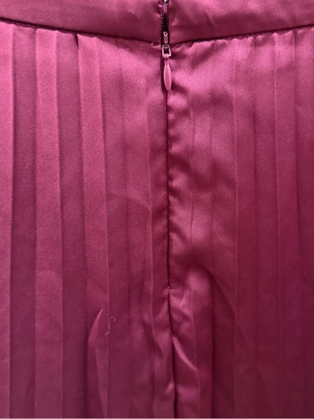 J Crew Elegant Cranberry Pleated A Line Skirt Sz 4